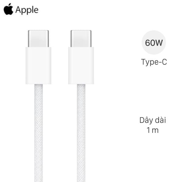 Dây Cáp Sạc Apple Type-C - Type-C 1M | Chính Hãng Apple