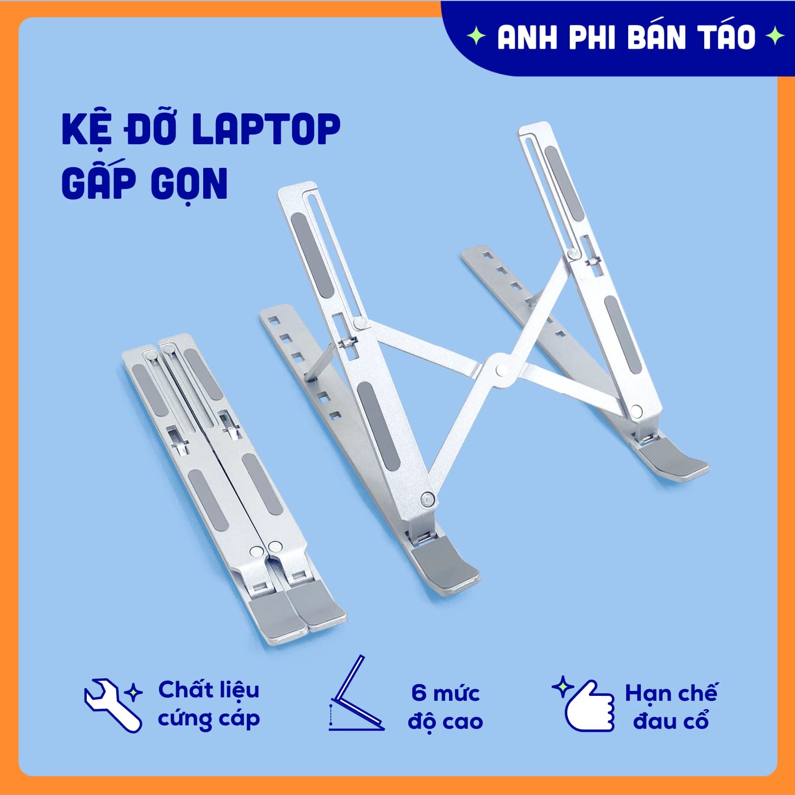 Kệ Giá Đỡ Laptop Hợp Kim Nhôm Có Thể Điều Chỉnh Độ Cao