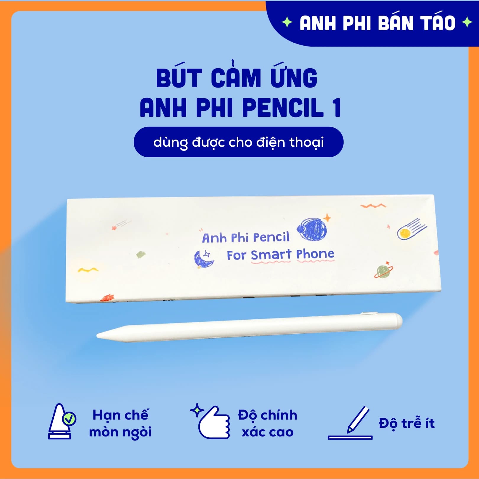 Bút Cảm Ứng Anh Phi Pencil Gen 1 Dùng Cho Màn Hình Cảm Ứng