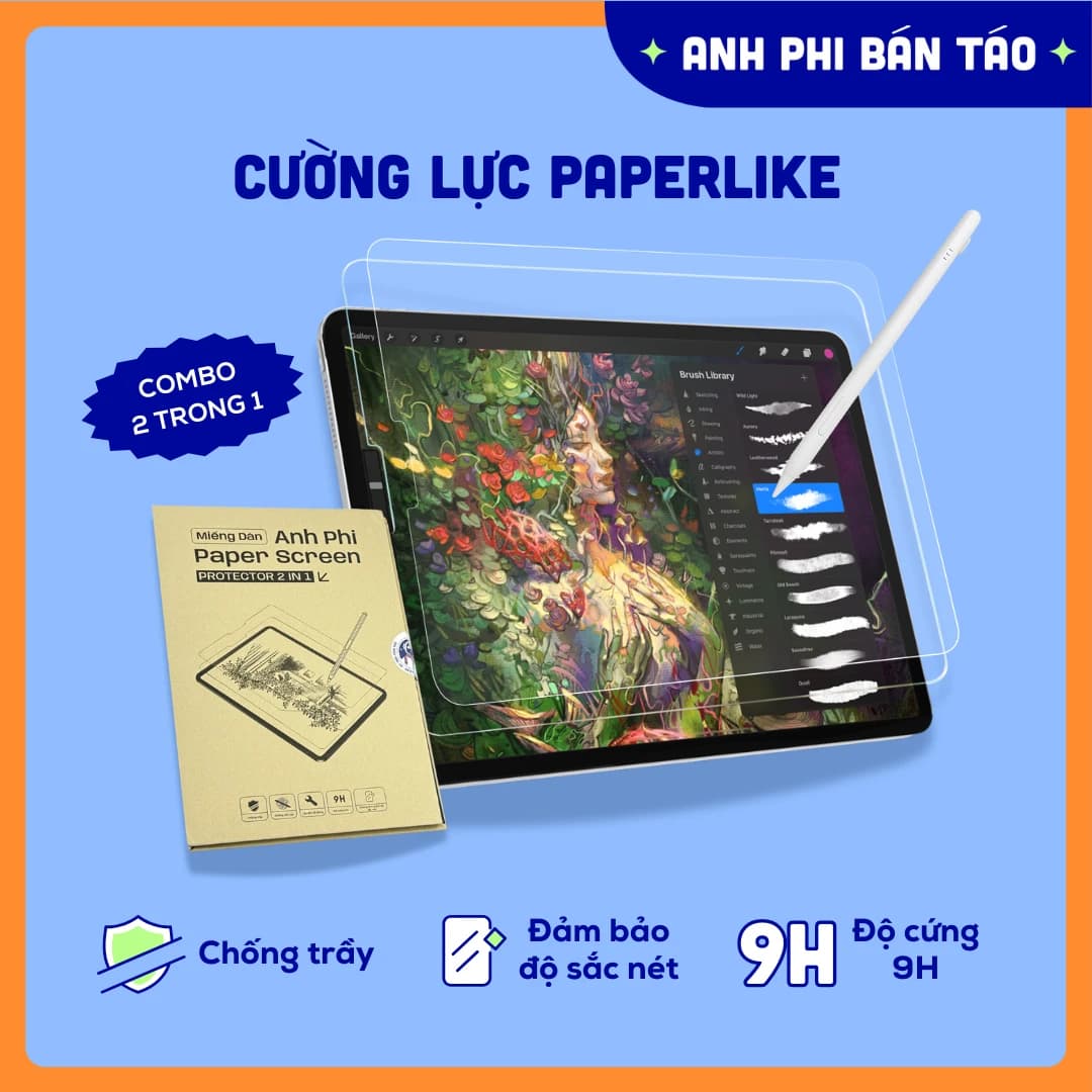 Miếng dán Màn Hình Máy Tính Bảng Cường Lực Paperlike 2 Trong 1
