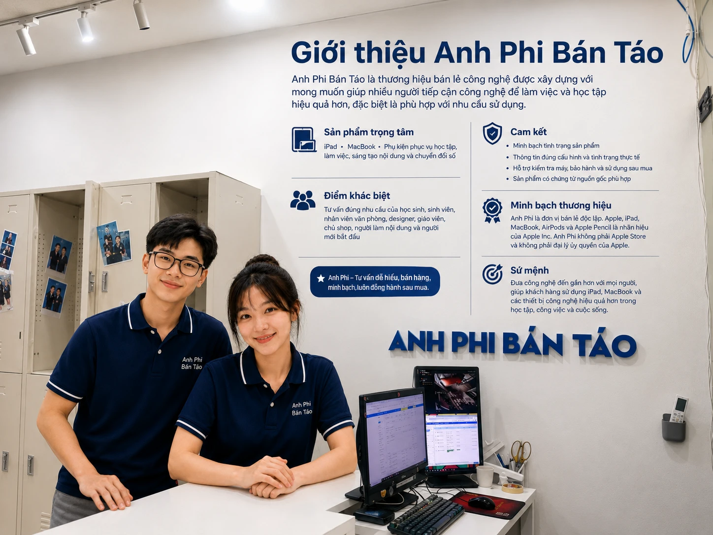 Anh Phi Bán Táo – Bán lẻ công nghệ minh bạch, tư vấn đúng nhu cầu