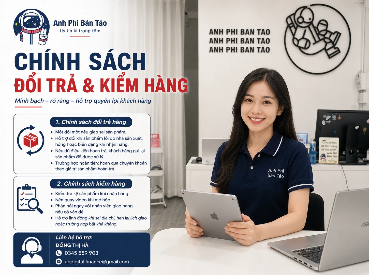 CHÍNH SÁCH GIAO HÀNG, ĐỔI TRẢ VÀ HOÀN TIỀN